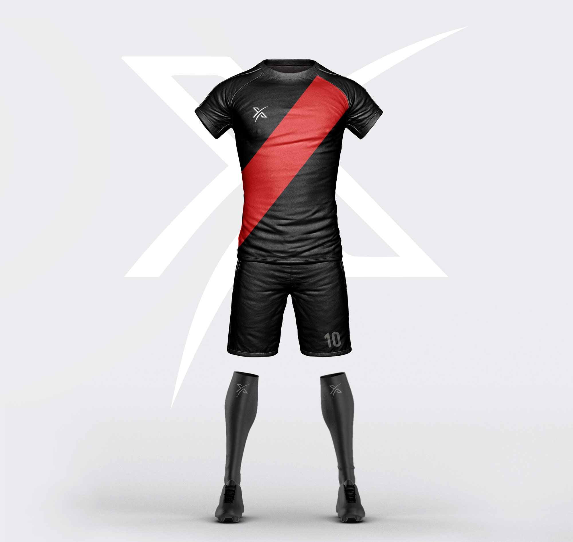 freír Estar confundido Marcado Uniforme de Futbol Rojo y Negro - Xethlon